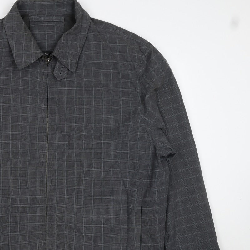 Marks and Spencer Men's Grey Check 2XL Full Zip Basic Jacket