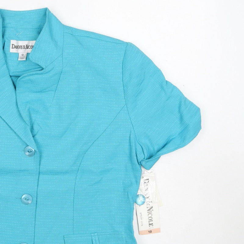 Danny & Nicole Women’s Blue UK 10 Short Sleeve Tailored Blazer