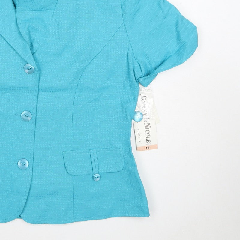 Danny & Nicole Women’s Blue UK 10 Short Sleeve Tailored Blazer