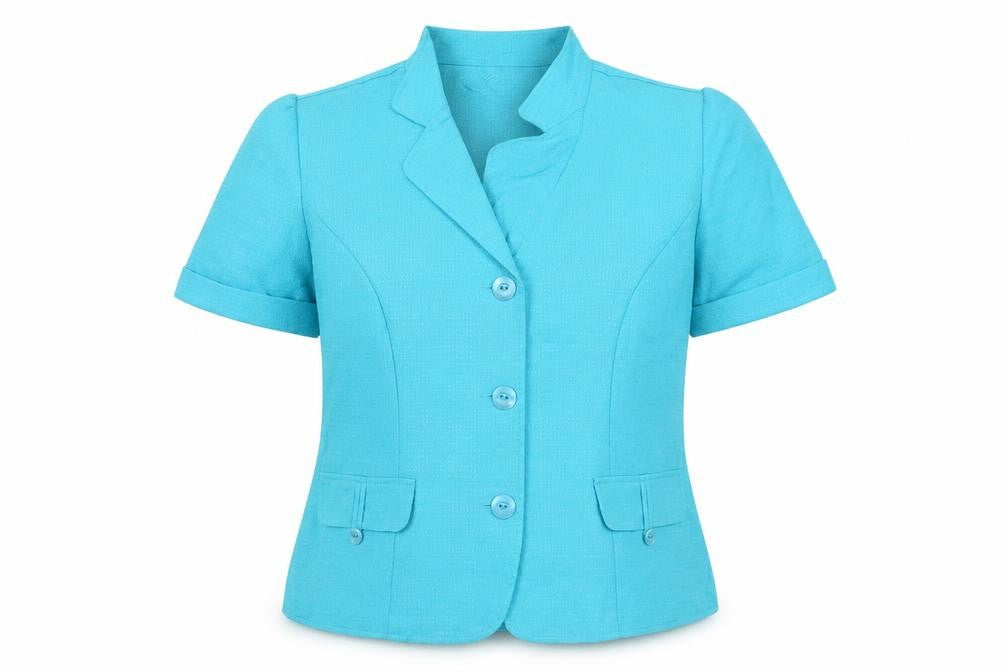 Danny & Nicole Women’s Blue UK 10 Short Sleeve Tailored Blazer