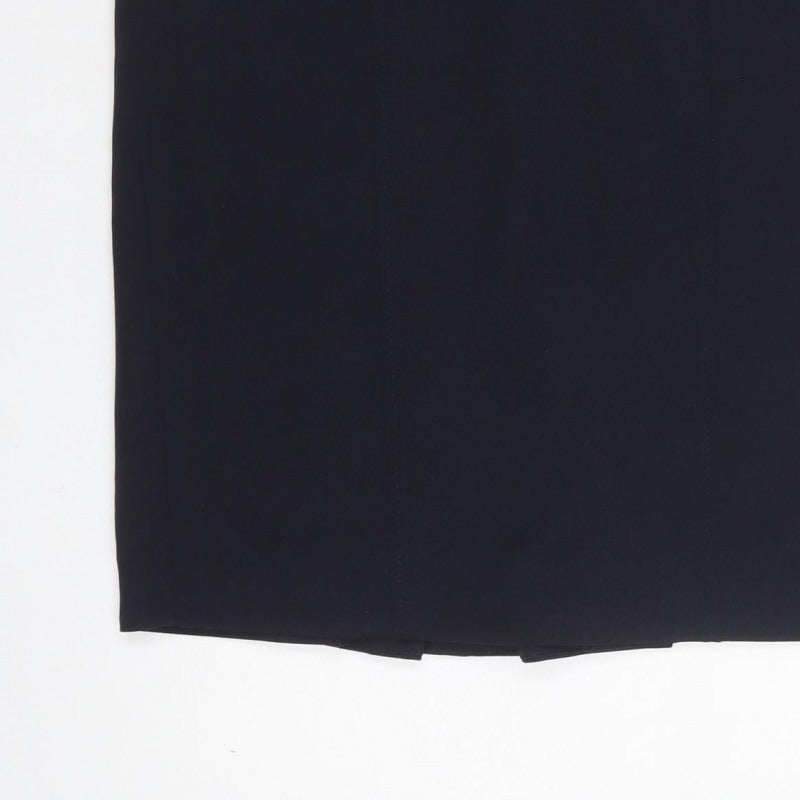 Marks & Spencer Women Blue UK 12 Knee Length Pencil Skirt Stretch