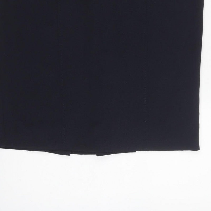 Marks & Spencer Women Blue UK 12 Knee Length Pencil Skirt Stretch