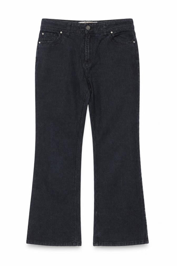 Soon Women’s Black Bootcut Stretch Jeans UK 14 Dark Wash