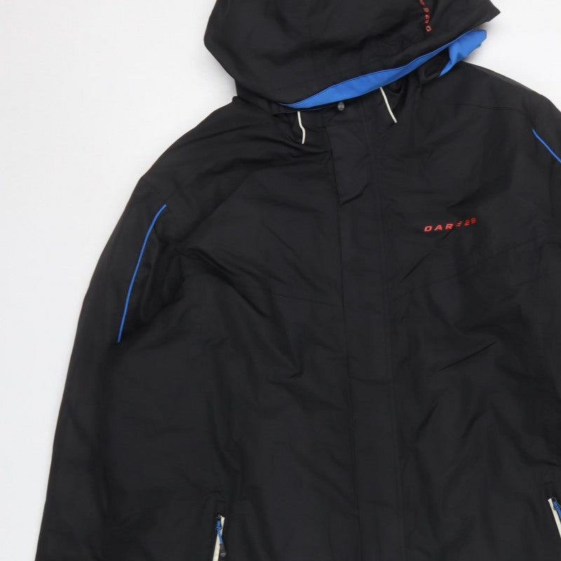 Dare 2b Mens Black 3XL Hooded Padded Ski Jacket Outdoor Coat