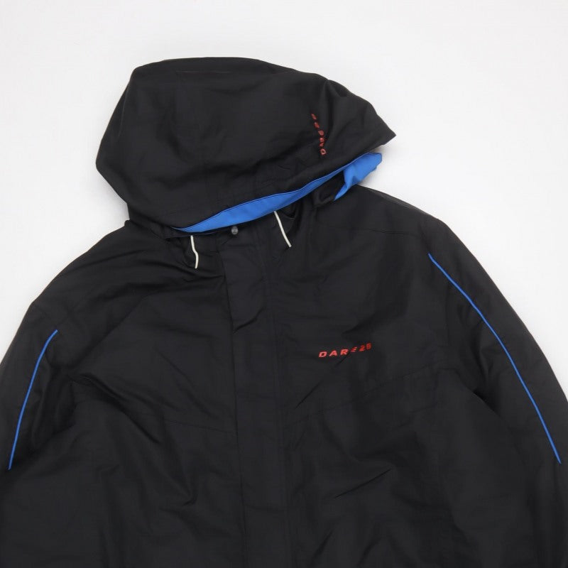 Dare 2b Mens Black 3XL Hooded Padded Ski Jacket Outdoor Coat