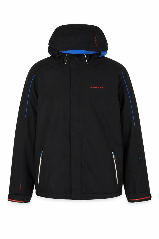 Dare 2b Mens Black 3XL Hooded Padded Ski Jacket Outdoor Coat