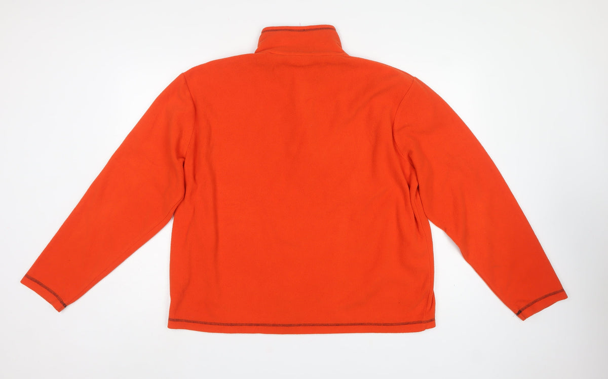 Regatta Men’s Orange XL 1/4 Zip Fleece Pullover Sweatshirt Outdoor