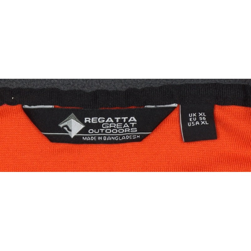 Regatta Men’s Orange XL 1/4 Zip Fleece Pullover Sweatshirt Outdoor