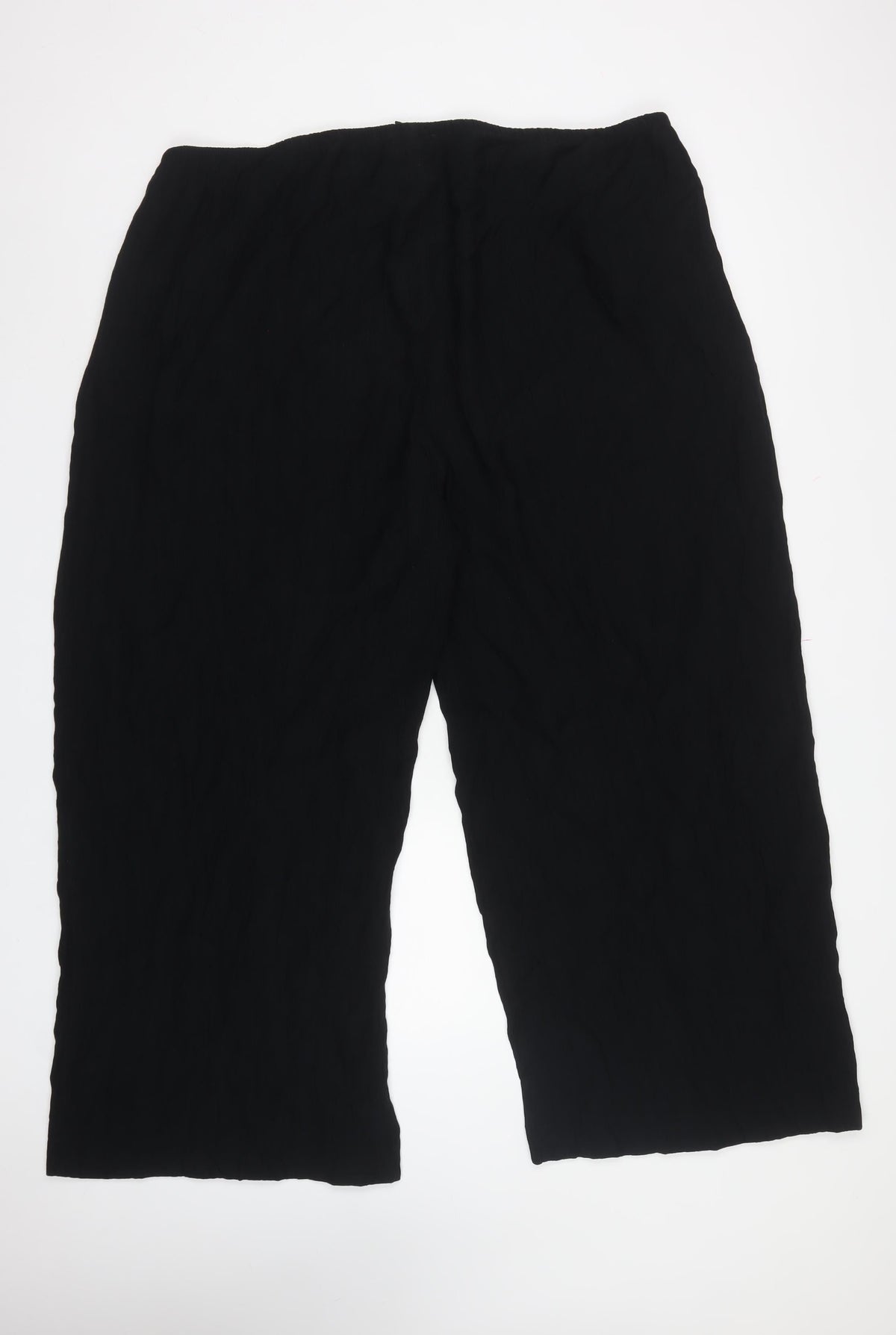 M&S Women’s Black Size 24 Regular Wide Leg Trousers