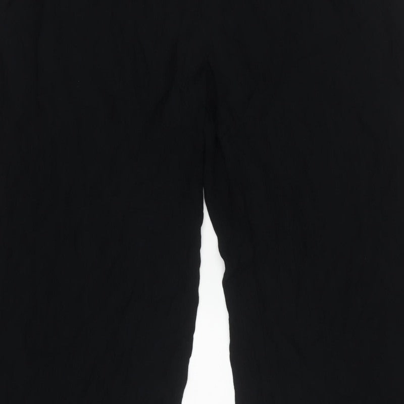 M&S Women’s Black Size 24 Regular Wide Leg Trousers
