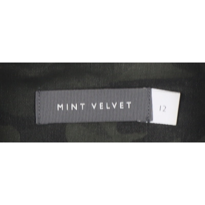 Mint Velvet Women’s Green Camo Military Jacket Size 12
