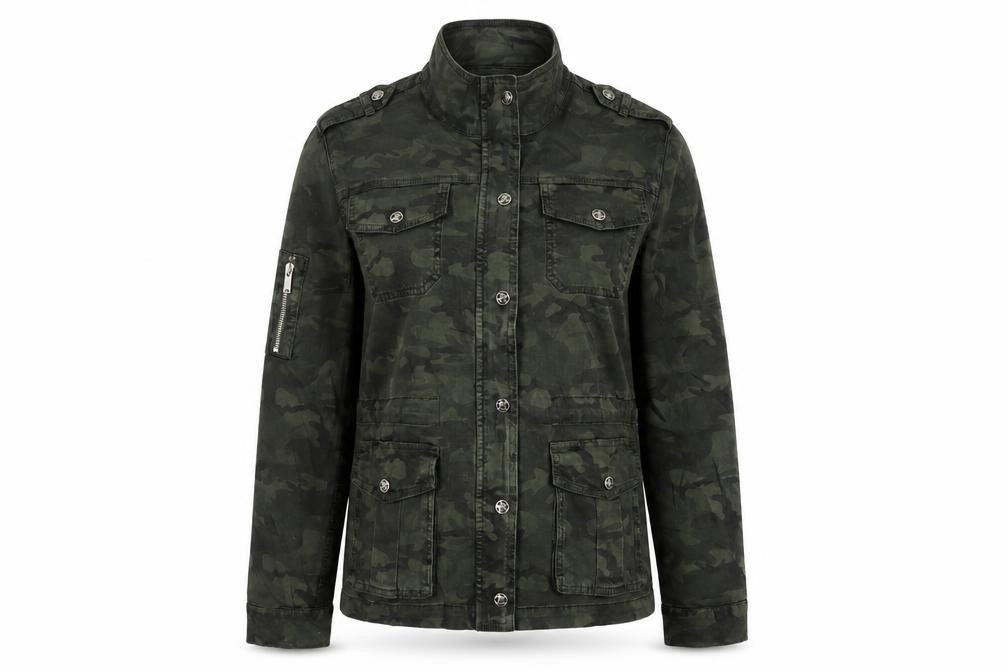 Mint Velvet Women’s Green Camo Military Jacket Size 12