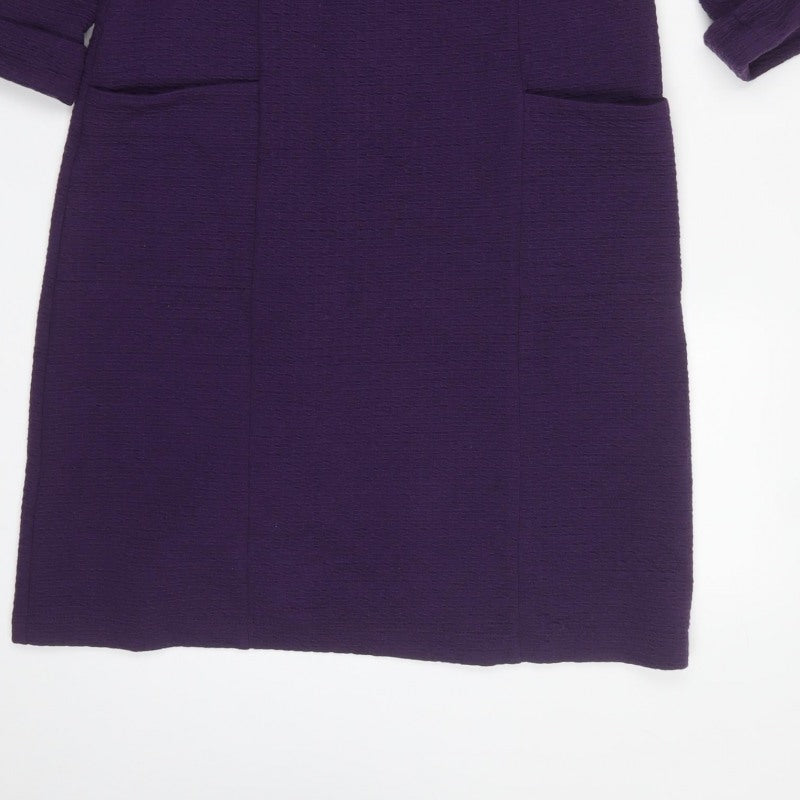 Roman Women’s Purple Size 12 Knee Length Shift Work Dress