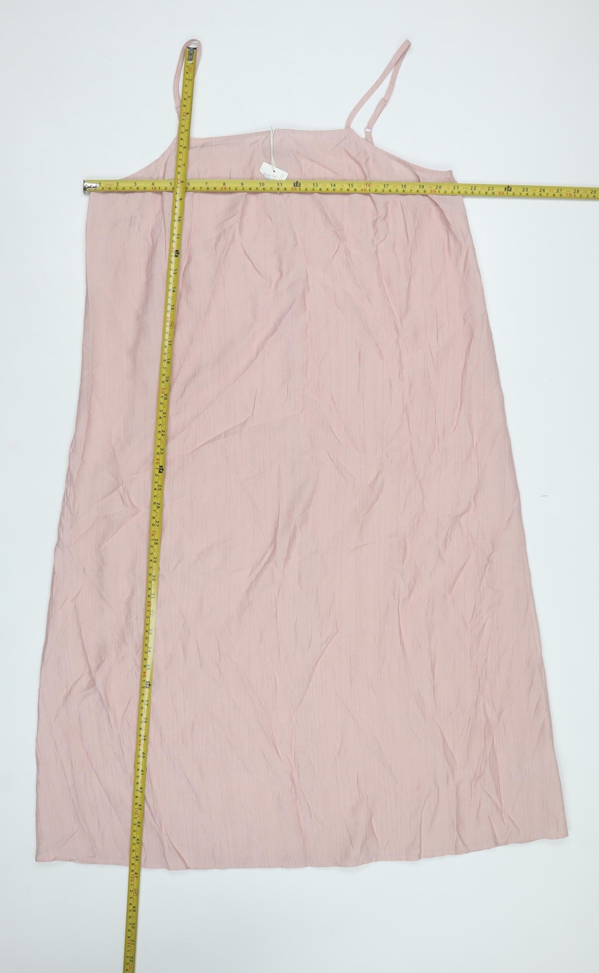Marks and Spencer Women Pink UK 16 Long Adjustable Strap Slip Dress
