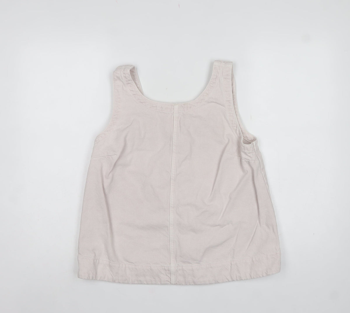 Marks and Spencer Women Pink UK 12 Basic Cotton Button Tank Top