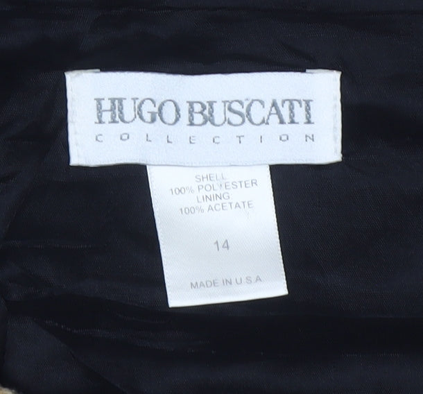 Hugo Buscati Women's Brown UK 18 Leopard Print Mini Pencil Skirt
