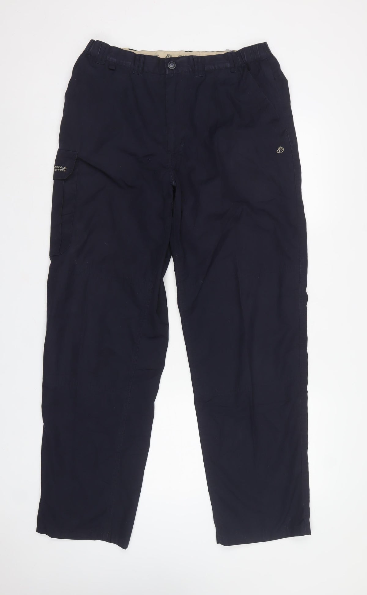 Craghoppers Men Blue L 34in Cargo Trousers Straight Leg