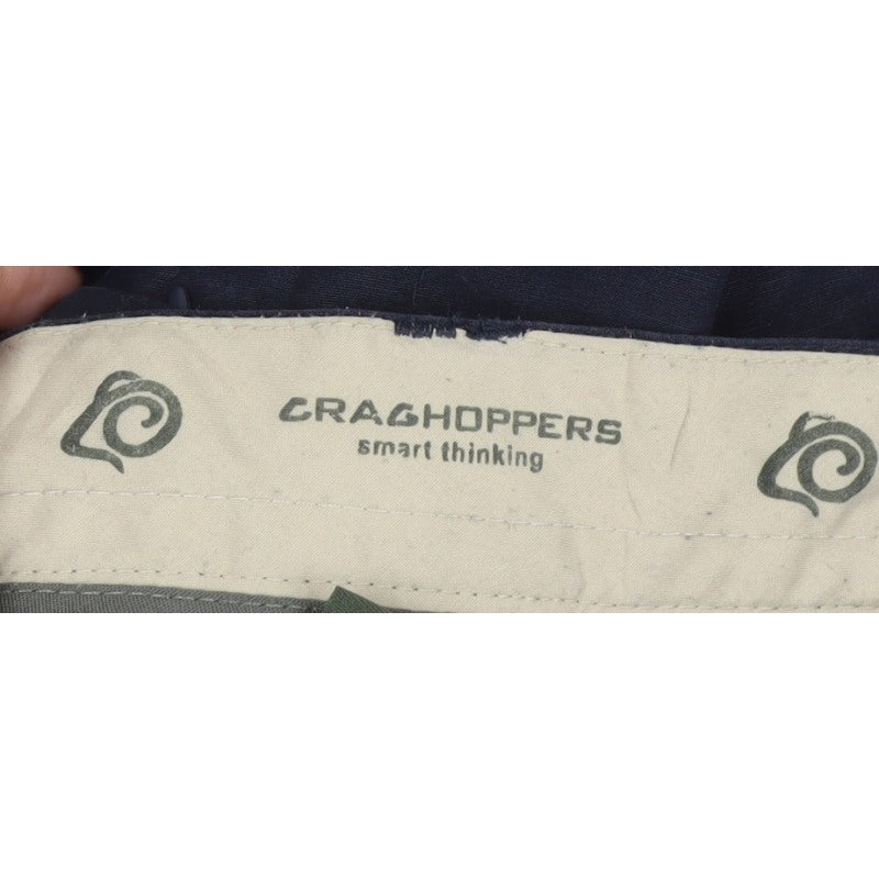 Craghoppers Men Blue L 34in Cargo Trousers Straight Leg