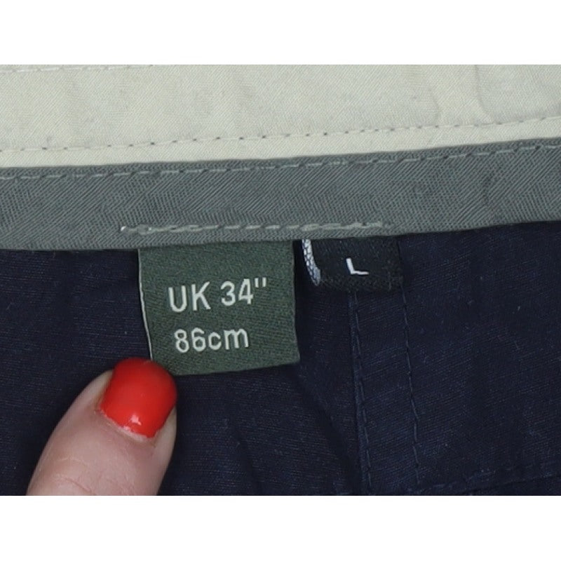 Craghoppers Men Blue L 34in Cargo Trousers Straight Leg