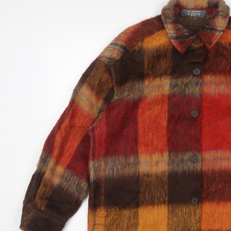 Primark Women’s Multicoloured Plaid Shacket Jacket M UK 12/14