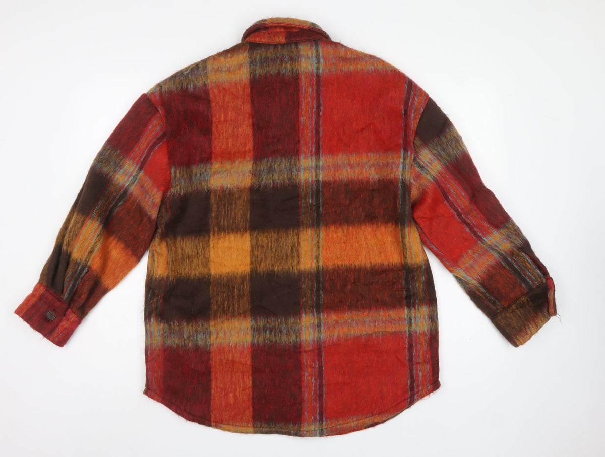 Primark Women’s Multicoloured Plaid Shacket Jacket M UK 12/14