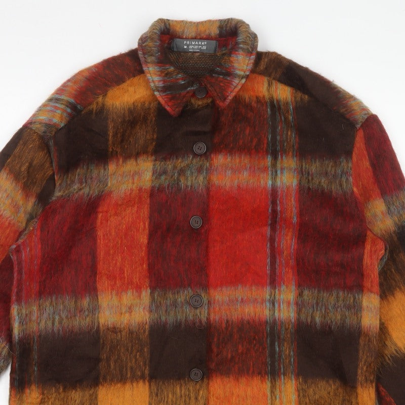 Primark Women’s Multicoloured Plaid Shacket Jacket M UK 12/14