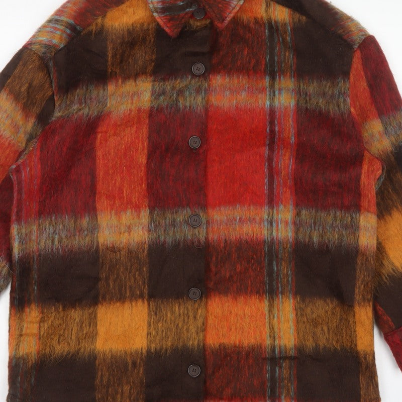 Primark Women’s Multicoloured Plaid Shacket Jacket M UK 12/14