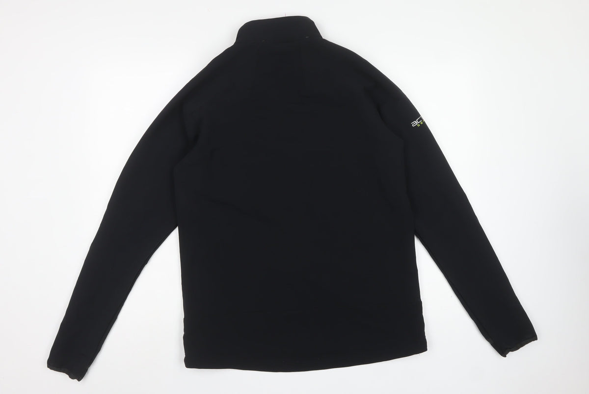 TOG24 Mens Black S Dickerson Softshell Full Zip Outdoor Jacket