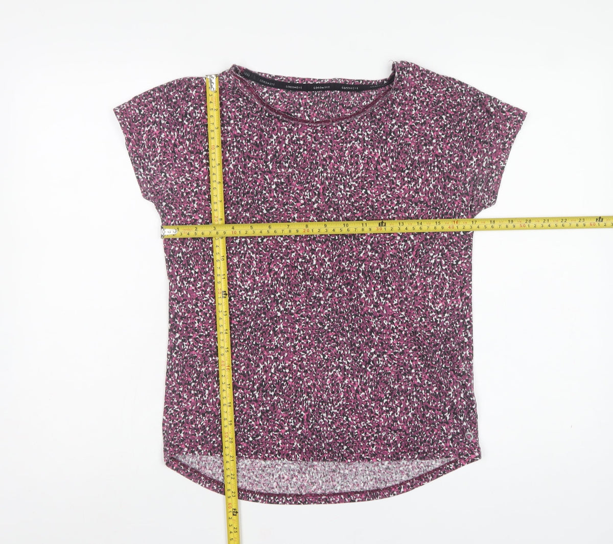Marks & Spencer Goodmove Women's Pink Size 10 Animal Print T-Shirt