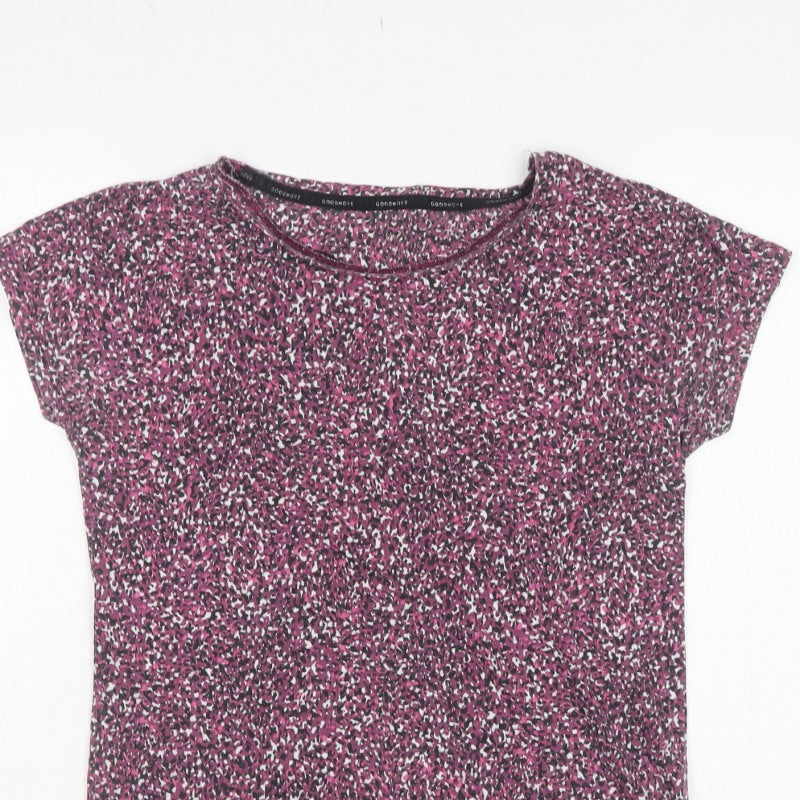 Marks & Spencer Goodmove Women's Pink Size 10 Animal Print T-Shirt