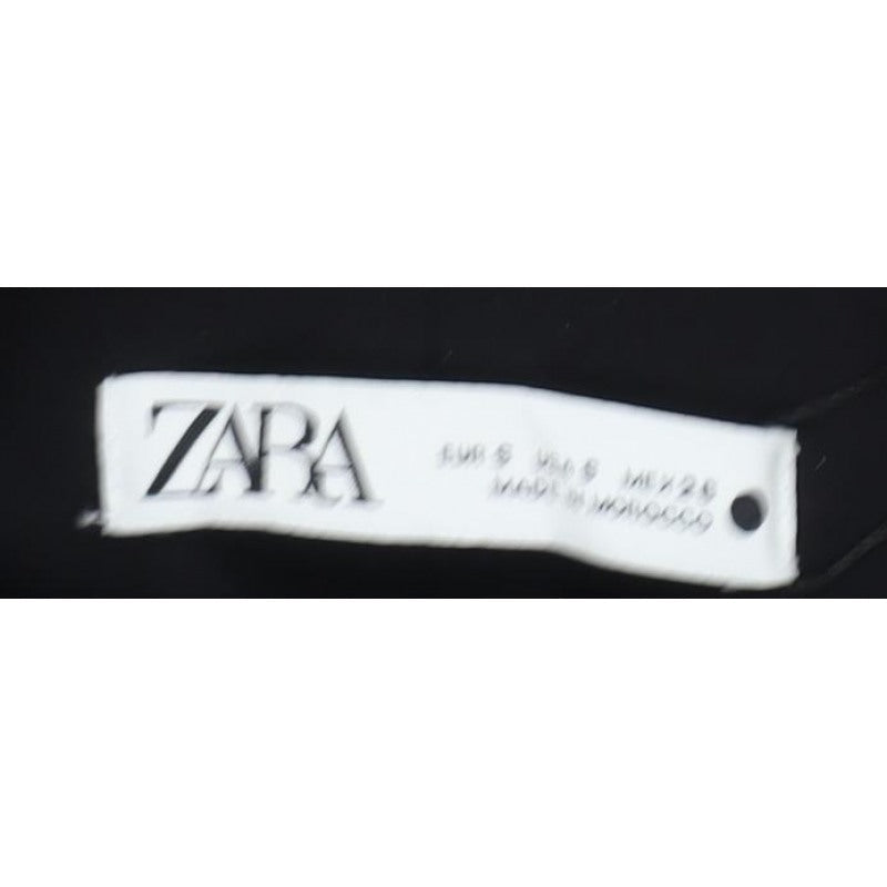 Zara Women Black S One Shoulder Asymmetric Long Sheath Dress