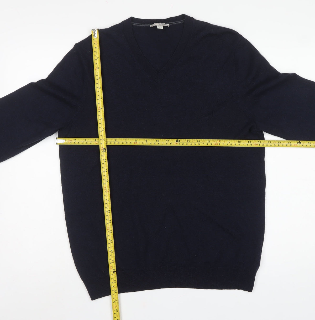 Gap Women’s Blue Merino Wool V-Neck Long Sleeve Pullover Jumper L