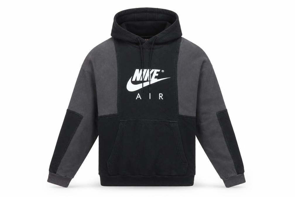 Nike Air Men’s Black Grey Graphic Pullover Hoodie M Hooded Sports