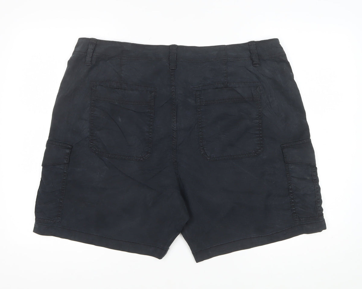 Marks & Spencer Women's Black UK 20 Cargo Casual Shorts