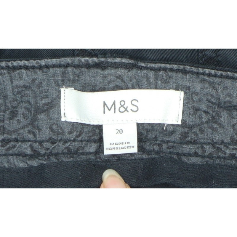 Marks & Spencer Women's Black UK 20 Cargo Casual Shorts