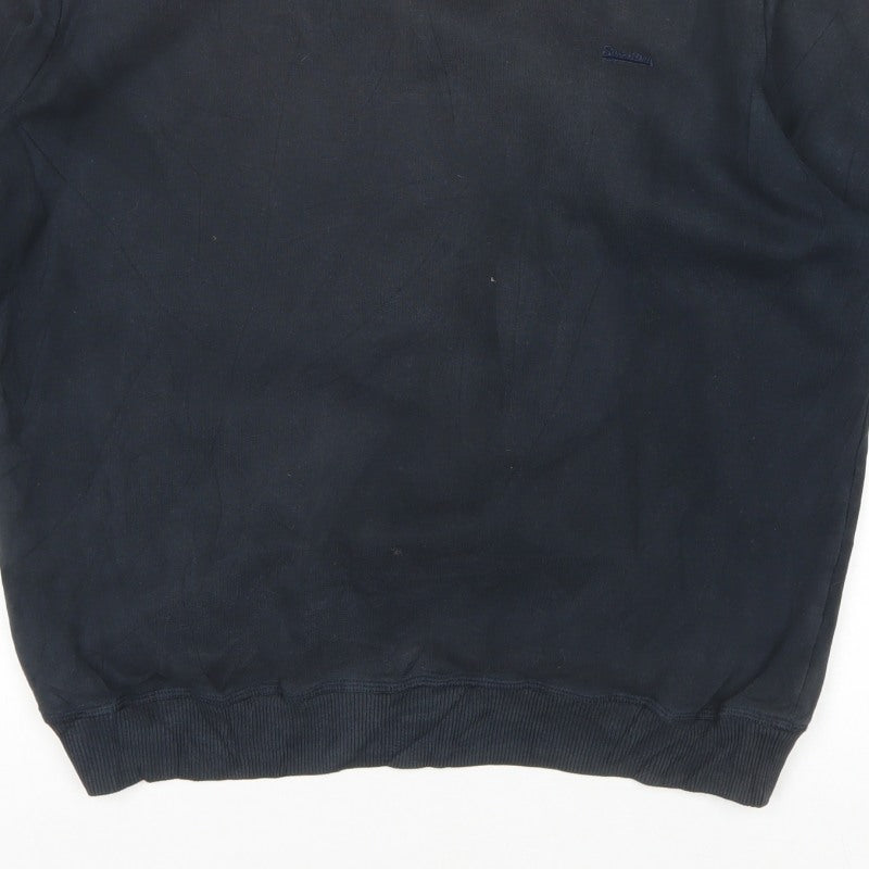 Superdry Men's Black XL Crew Neck Logo Pullover Sweatshirt