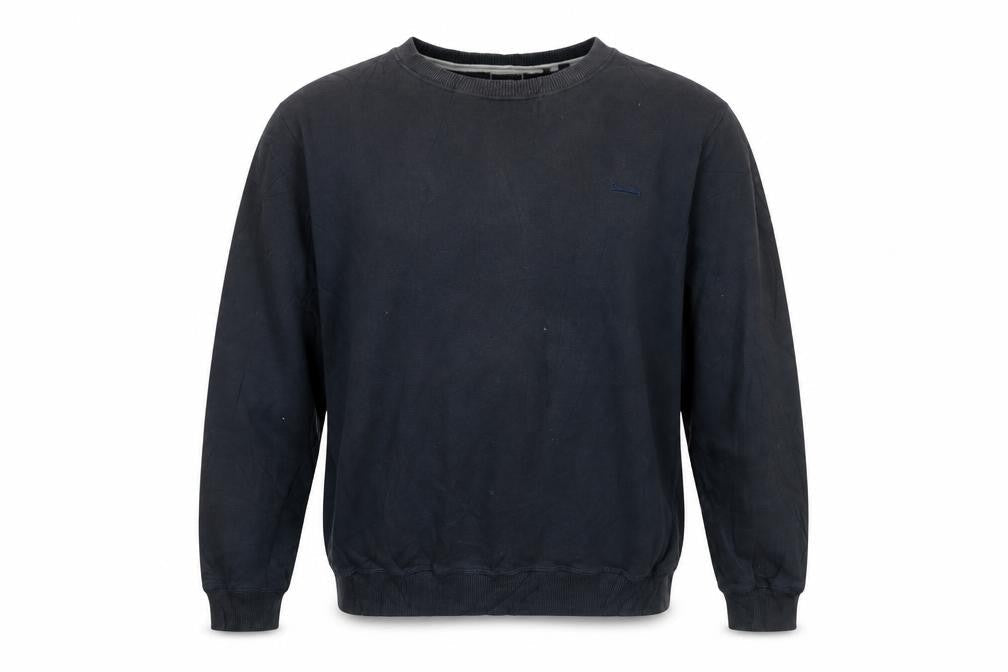 Superdry Men's Black XL Crew Neck Logo Pullover Sweatshirt
