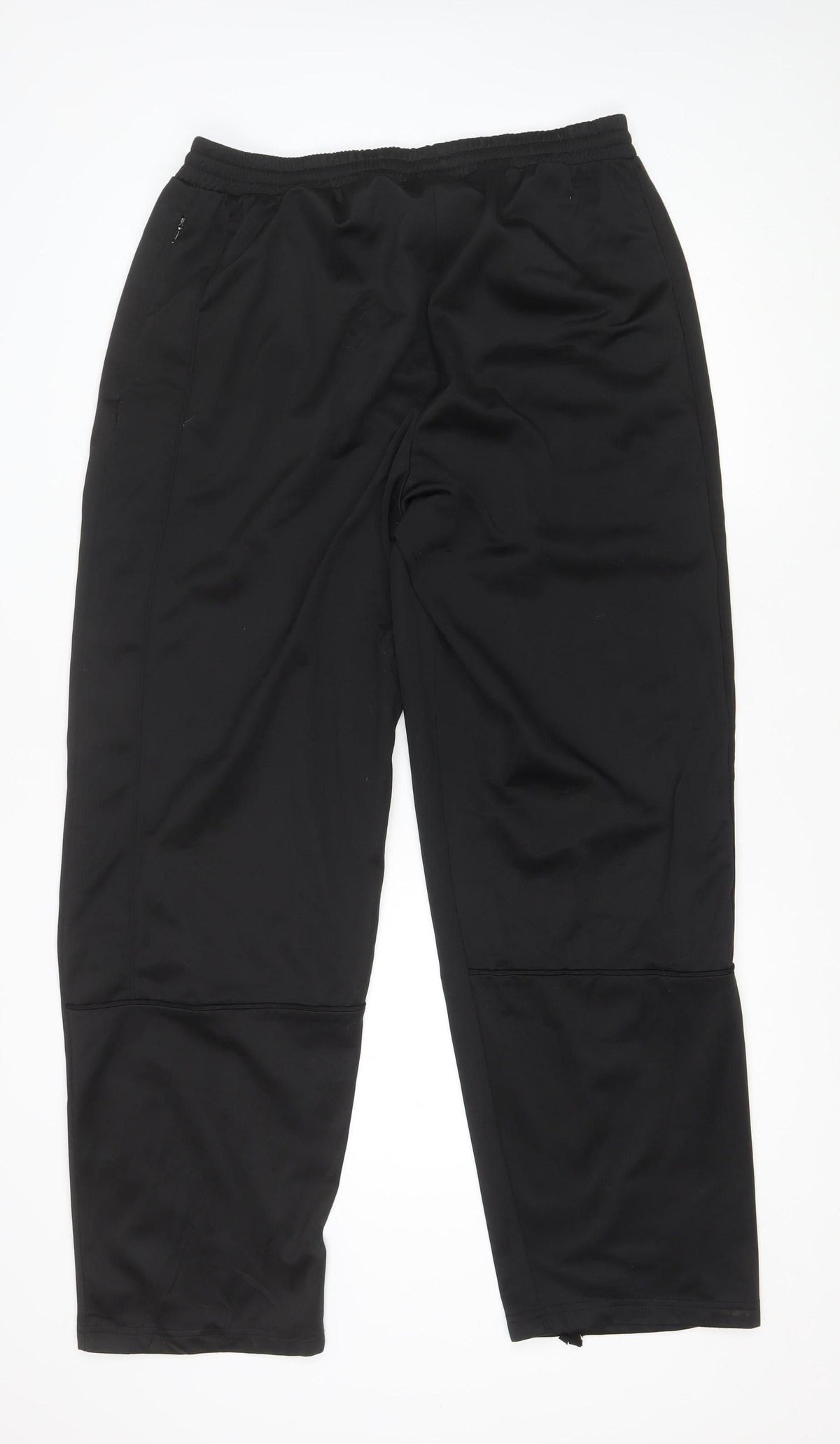 Slazenger Men Black 2XL Track Pants Elastic Waist Zip Pocket