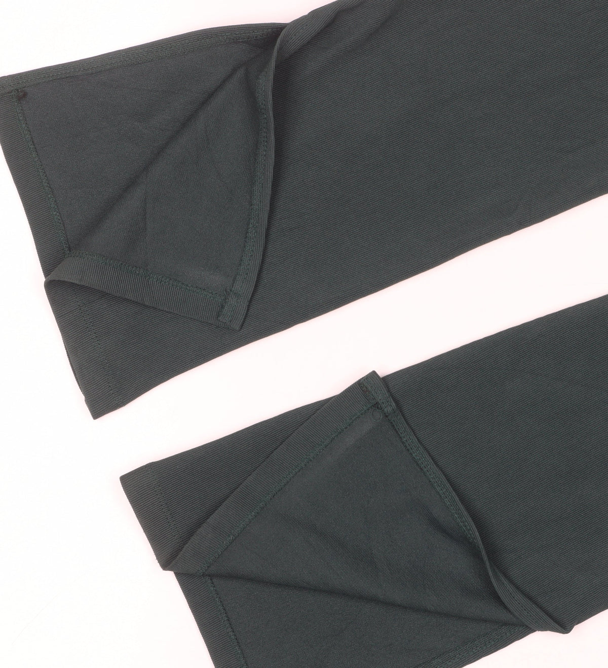 Zara Women Green M Flared Stretch Pull-On Trousers Side Split