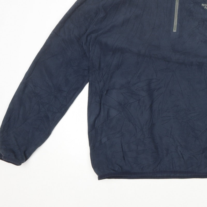 The North Face Men’s Blue XL 1/4 Zip Fleece Pullover Outdoor