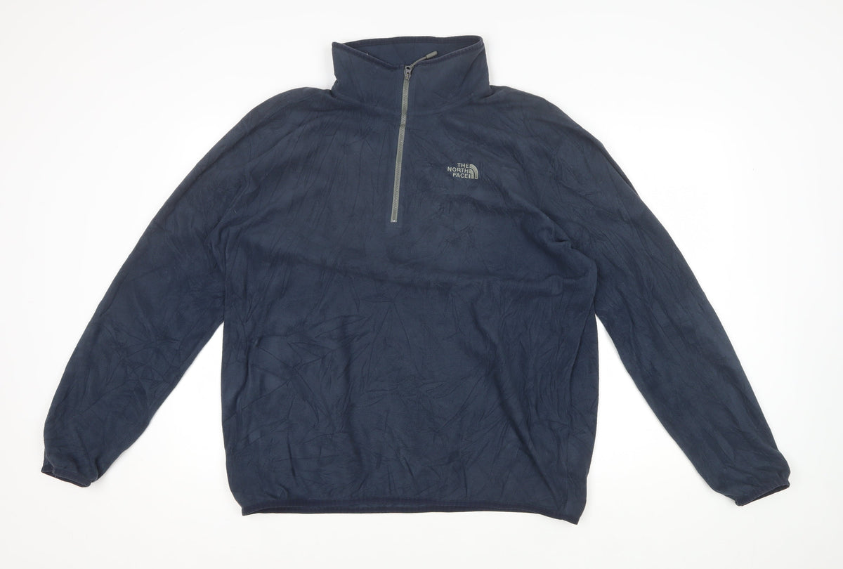 The North Face Men’s Blue XL 1/4 Zip Fleece Pullover Outdoor