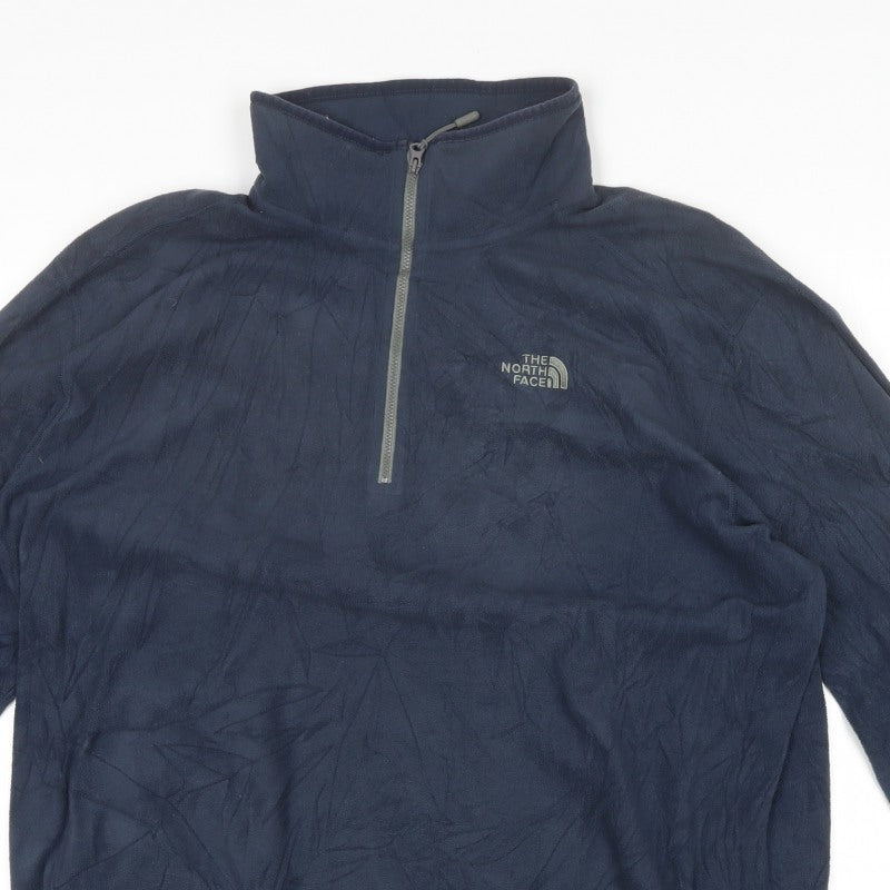 The North Face Men’s Blue XL 1/4 Zip Fleece Pullover Outdoor