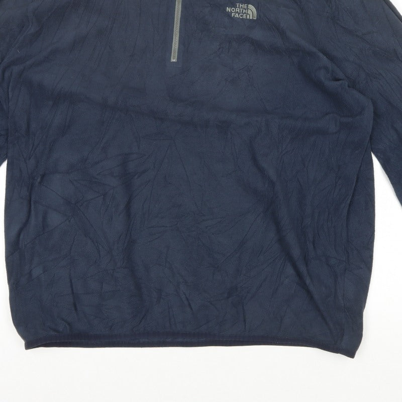 The North Face Men’s Blue XL 1/4 Zip Fleece Pullover Outdoor