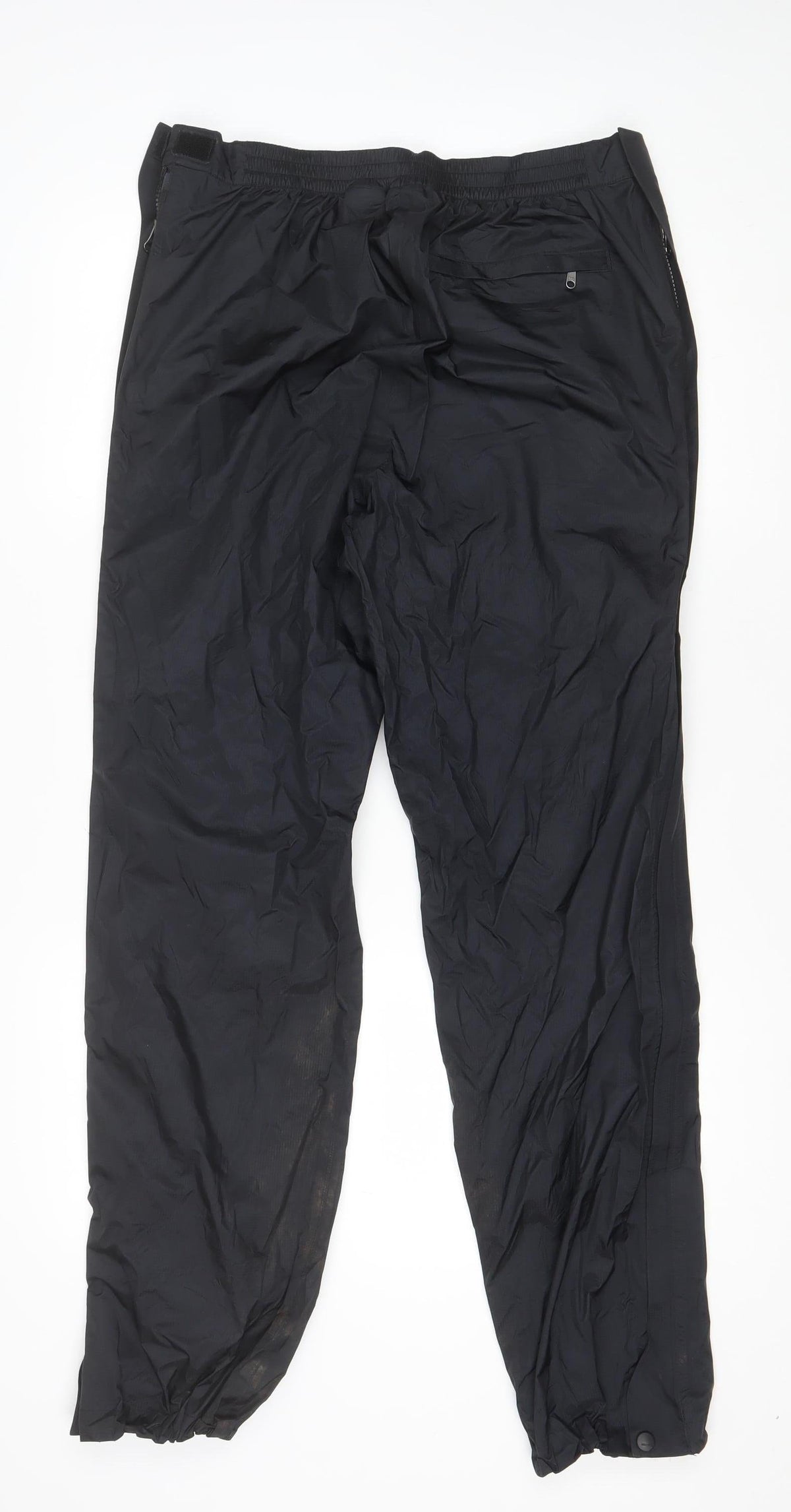 Marmot Men’s Black M Regular Rain Trousers Lightweight Zip Pocket