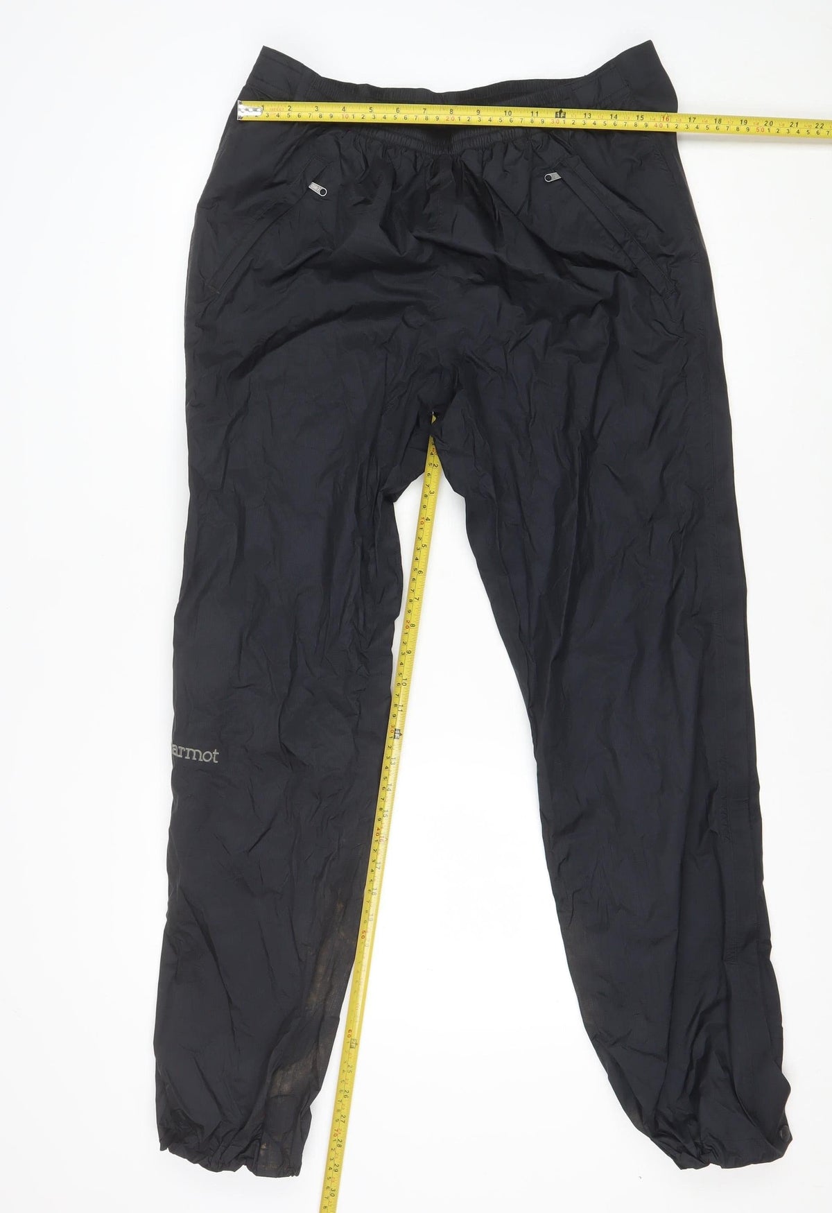 Marmot Men’s Black M Regular Rain Trousers Lightweight Zip Pocket
