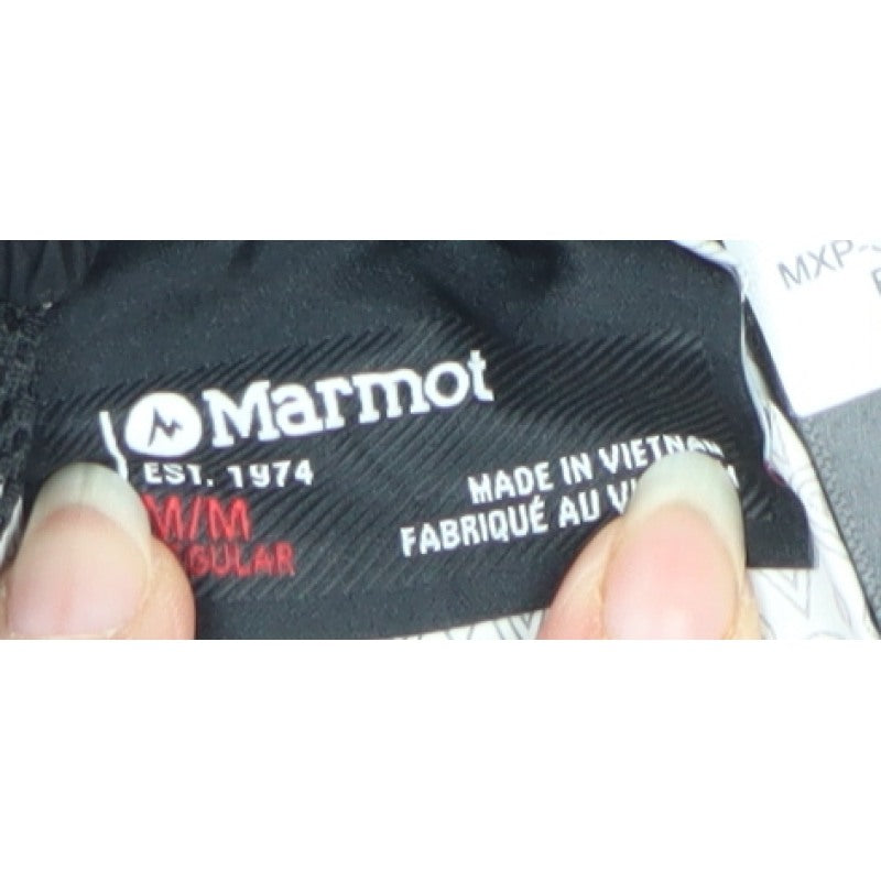 Marmot Men’s Black M Regular Rain Trousers Lightweight Zip Pocket