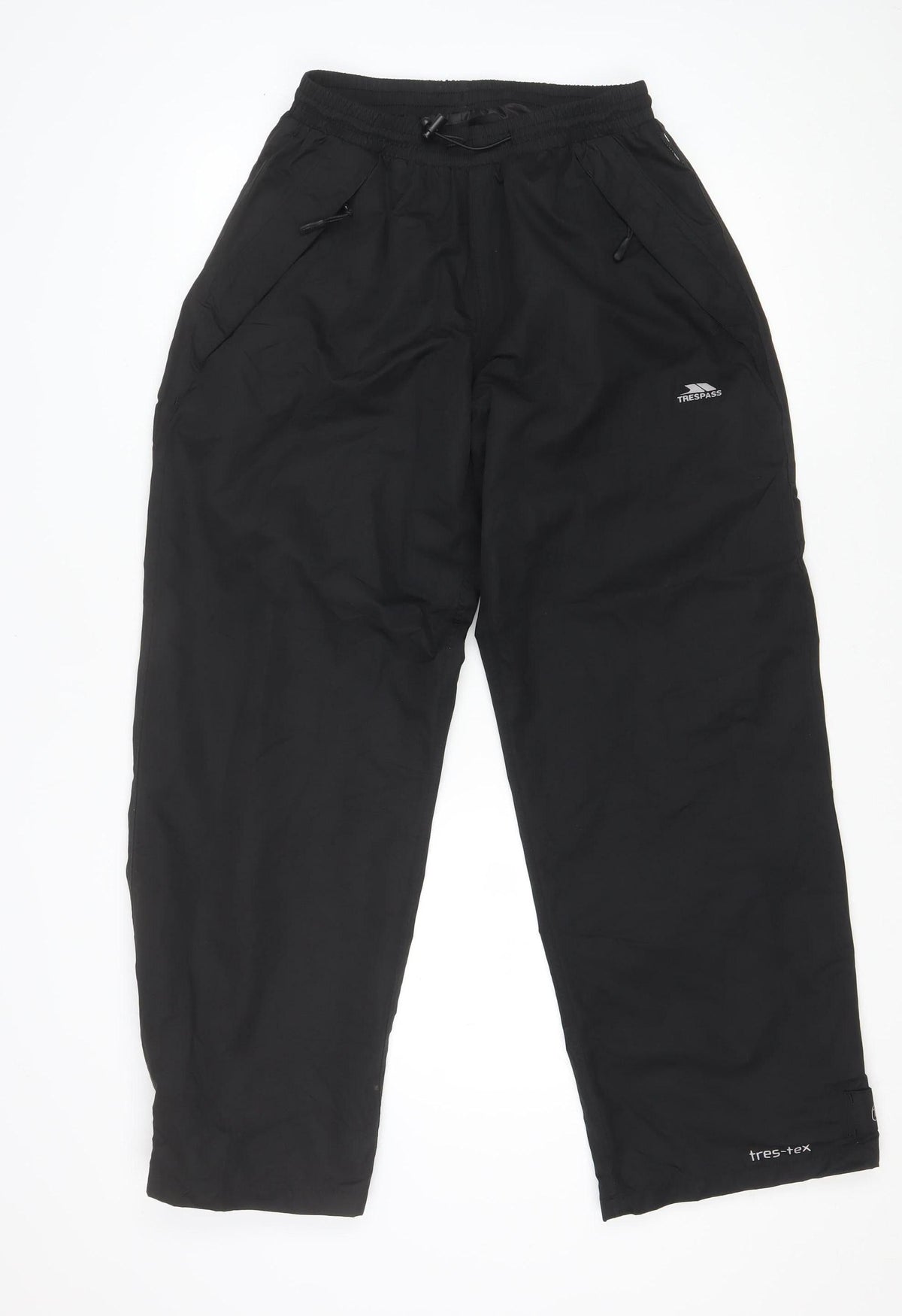 Trespass Men’s Black S TP75 Waterproof Breathable Rain Trousers 30-32in
