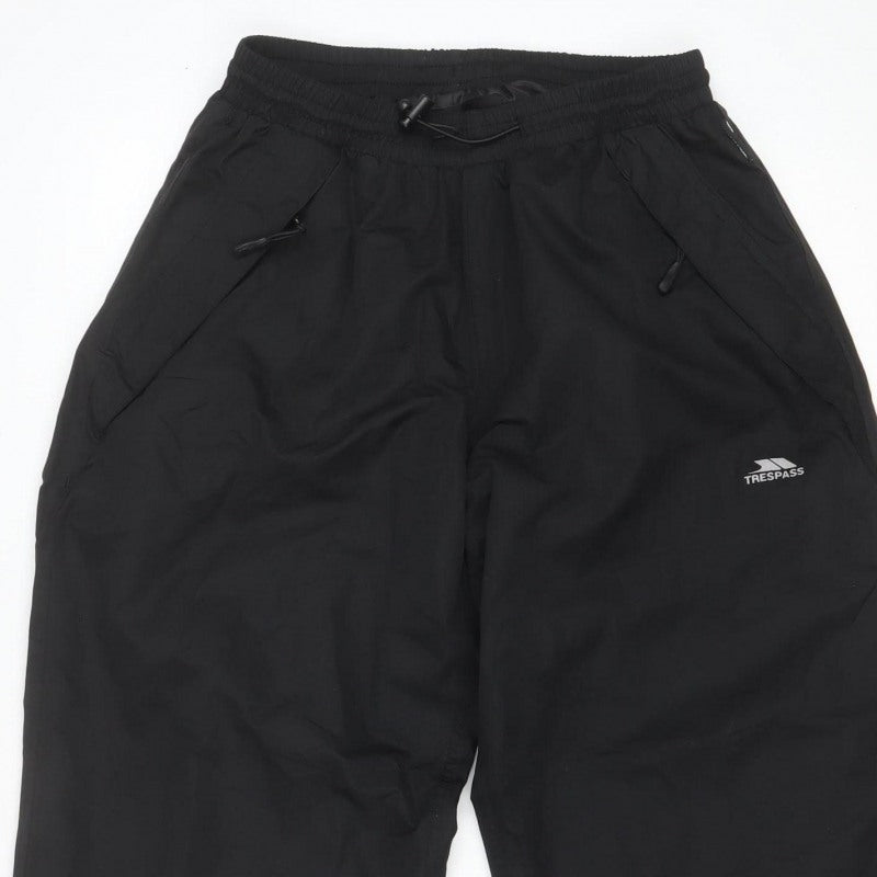 Trespass Men’s Black S TP75 Waterproof Breathable Rain Trousers 30-32in