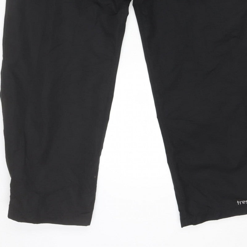 Trespass Men’s Black S TP75 Waterproof Breathable Rain Trousers 30-32in
