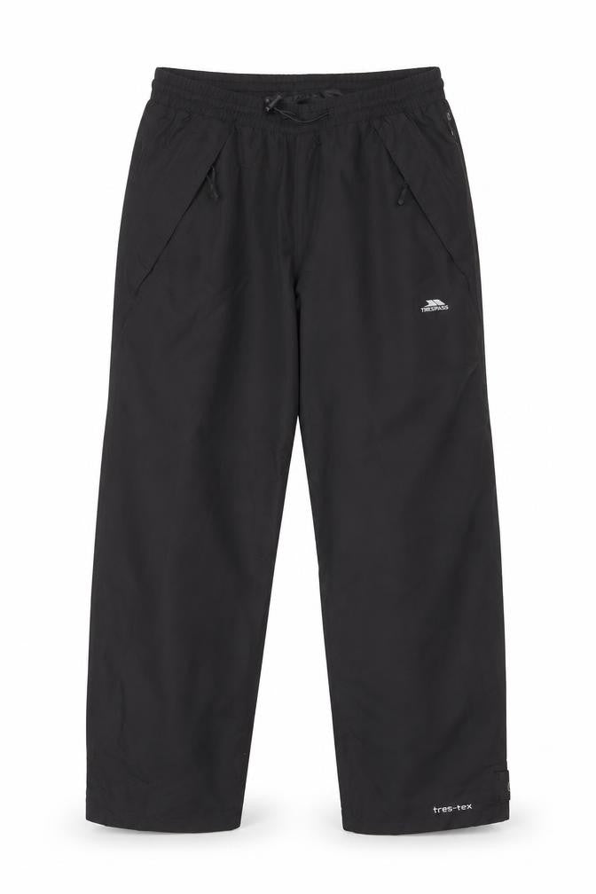 Trespass Men’s Black S TP75 Waterproof Breathable Rain Trousers 30-32in
